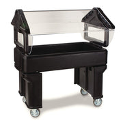 Carlisle 38 7/8" SixStar™ Cold Food Bar - (3) Pan Capacity, Floor Model, Black (660503)