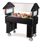 Carlisle 38 7/8" SixStar™ Cold Food Bar - (3) Pan Capacity, Floor Model, Black (660503)
