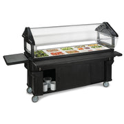 Carlisle 65 1/4" SixStar™ Cold Food Bar - (5) Pan Capacity, Floor Model, Black (661103)