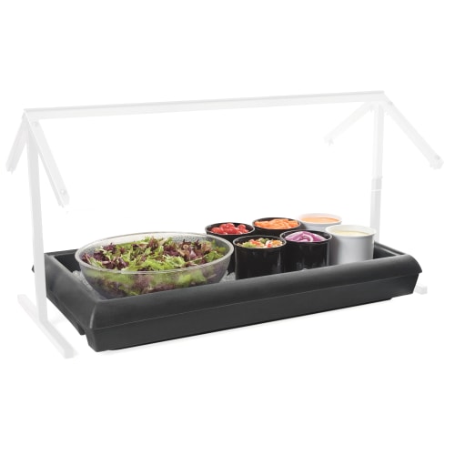 Carlisle 38 7/8" FiveStar™ Cold Food Bar - (3) Pan Capacity, Table Top, Black (767003)