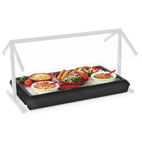 Carlisle 38 7/8" FiveStar™ Cold Food Bar - (3) Pan Capacity, Table Top, Black (767003)