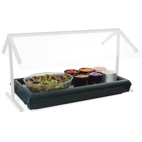 Carlisle 38 7/8" FiveStar™ Cold Food Bar - (3) Pan Capacity, Table Top, Forest Green (767008)