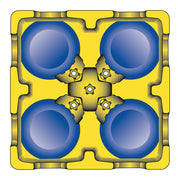 Carlisle 29" Mobile Small Dish Caddy w/ (4) Columns - Plastic, Black (ADS403)