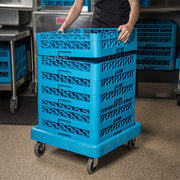 Carlisle Glass Rack Dolly w/350 lb. Capacity - Blue Plastic (C223614)