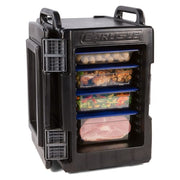 Carlisle Cateraide™ Insulated Food Carrier - 60 qt w/ (6) Pan Capacity, Black (IT40003)