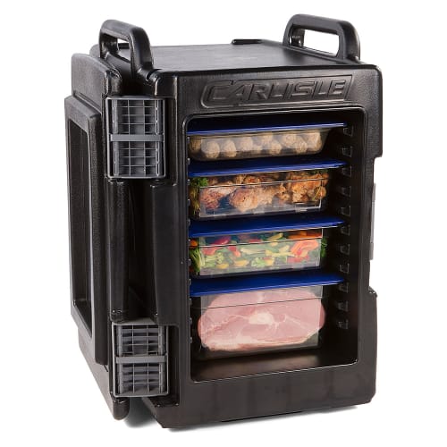 Carlisle Cateraide™ Insulated Food Carrier - 60 qt w/ (6) Pan Capacity, Black (IT40003)