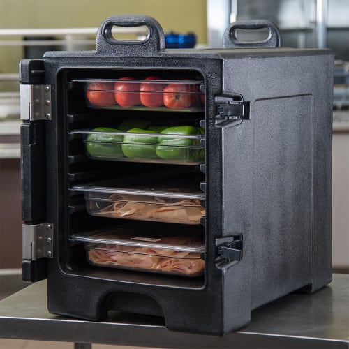 Carlisle Cateraide™ Insulated Food Carrier w/ (5) Pan Capacity, Black (PC300N03)