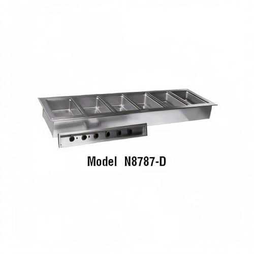 Delfield N8745-D Drop-In Hot Food Well w/ (3) Full Size Pan Capacity, 208 230v/1ph