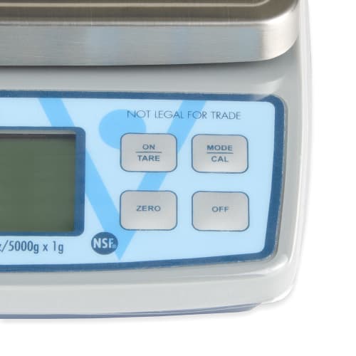 Edlund BRV-160 10 lb Square Digital Scale w/ Removable Platform - 5 1/8" x 5 1/8", Stainless