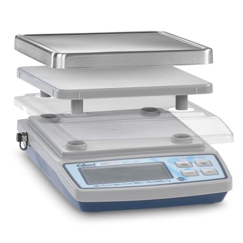 Edlund BRV-160 10 lb Square Digital Scale w/ Removable Platform - 5 1/8" x 5 1/8", Stainless