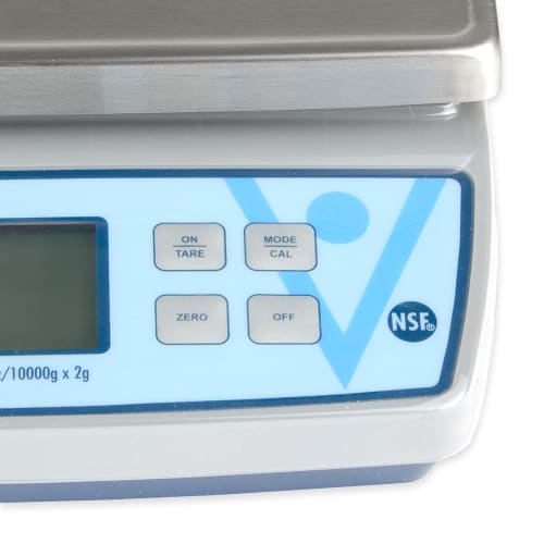 Edlund BRV-320 20 lb Square Digital Scale w/ Removable Platform - 7" x 7", Stainless