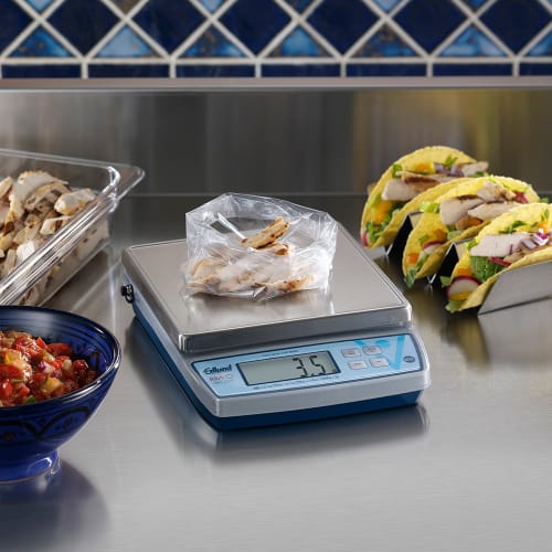 Edlund BRV-320 20 lb Square Digital Scale w/ Removable Platform - 7" x 7", Stainless