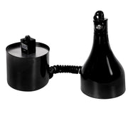 Hatco DL-500-RTL 71 7/8" Track Mount Heat Lamp w/ Retractable Cord - Lower Switch, Bold Black, 120v