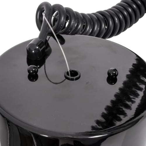 Hatco DL-500-RTL 71 7/8" Track Mount Heat Lamp w/ Retractable Cord - Lower Switch, Bold Black, 120v