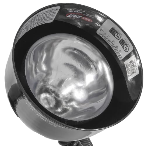 Hatco DL-500-RTL 71 7/8" Track Mount Heat Lamp w/ Retractable Cord - Lower Switch, Bold Black, 120v