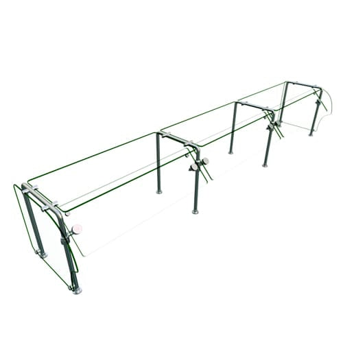 Hatco ES90-120 Self Service Mounted Food Shield - 120" x 24" x 22 5/8", Glass/Stainless Steel