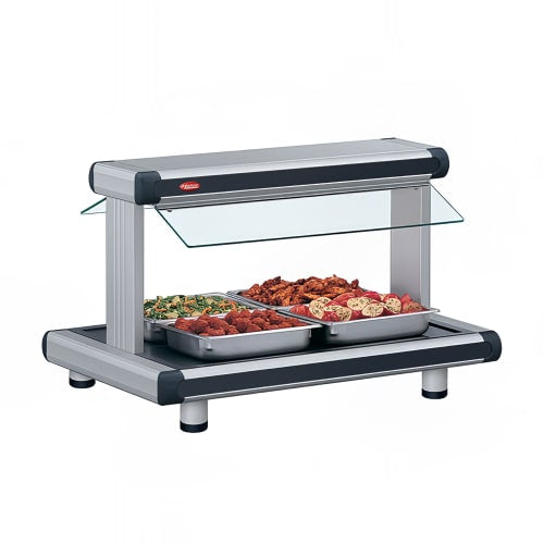 Hatco GR2BW-30 37 1/8" Buffet Warmer w/ 2 Sneeze Guards & Lights, 120v