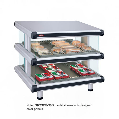 Hatco GR2SDS-24D 30 1/4" Self Service Countertop Heated Display Shelf - (2) Shelves, 120v