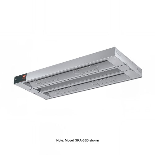 Hatco GRA-36D3 36" Standard Watts Infrared Strip Warmer - Double Rod, (1) Built In Toggle Control, 208v/1ph