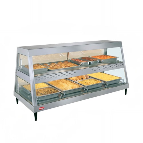 Hatco GRHD-4PD 58 1/2" Full Service Countertop Heated Display Case - (2) Shelves, 120 240v/1ph