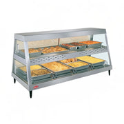 Hatco GRHD-4PD 58 1/2" Full Service Countertop Heated Display Case  - (2) Shelves, 120v
