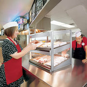 Hatco GRSDS-30D 30" Self Service Countertop Heated Display Shelf - (2) Shelves, 120v