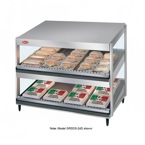 Hatco GRSDS-52D 52" Self Service Countertop Heated Display Shelf - (2) Shelves, 120v