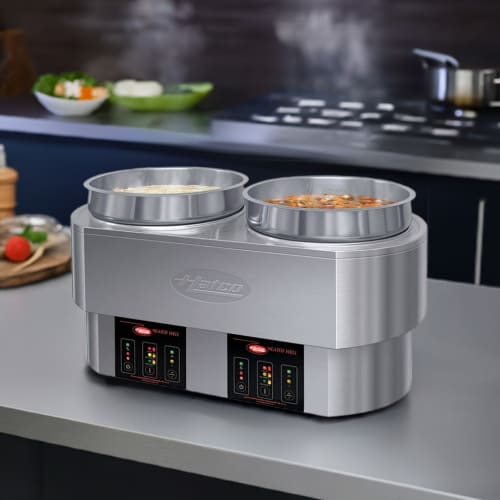 Hatco RHW-2 (2) 11 qt Countertop Soup Warmer w/ Thermostatic Controls, 208-240v/1ph