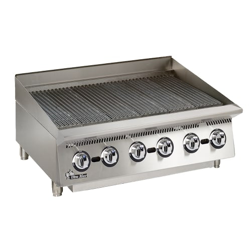 Star 8136RCBB 36" Charbroiler - Manual Controls, Steel Radiants, 120000 BTU, Convertible