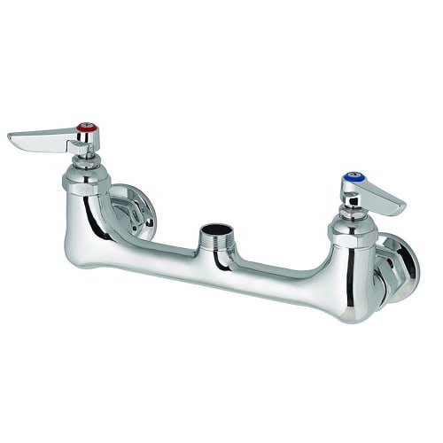 T&S B-0230-LN Sink Mixing Faucet w/o Nozzle, Wall Mounted, 8" Center