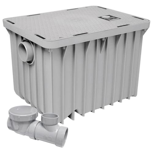 Canplas 3920A02 Grease Interceptor w/ 76 lb Capacity - 20 GPM, 2" Connection