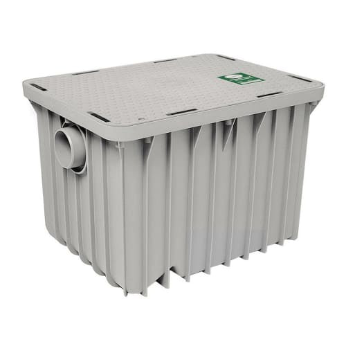 Canplas 3925A02LO Lo-Por Grease Interceptor, 11"H, 25 Gal/Min, 2" Connection