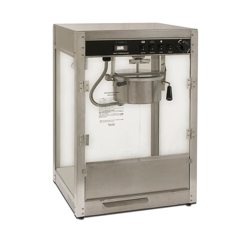 Winco 11087 Countertop Electric Popcorn Machine w/ 8 oz Kettle - Stainless Steel, 120v