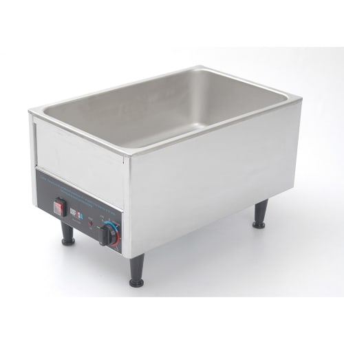Winco 51096 Countertop Food Warmer - Wet w/ (1) Full Size Pan Well, 120v