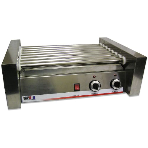 Winco 62020 Benchmark 20 Hot Dog Roller Grill w/ Manual Controls - Flat Top, 120v