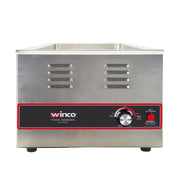 Winco FW-L600 Countertop Food Warmer - Wet w/ (4) 1/3 Pan Wells, 120v