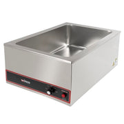 Winco FW-S500 Countertop Food Warmer - Wet w/ (1) Full Size Pan Wells, 120v