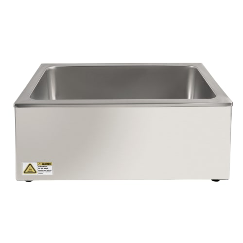 Winco FW-S500 Countertop Food Warmer - Wet w/ (1) Full Size Pan Wells, 120v