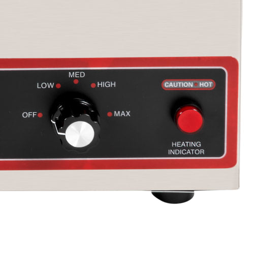 Winco FW-S500 Countertop Food Warmer - Wet w/ (1) Full Size Pan Wells, 120v