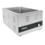 Winco FW-S600 Countertop Food Warmer - Wet w/ (1) Full Size Pan Wells, 120v