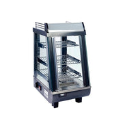 Winco HDM-13 13 1/2" Self Service Countertop Heated Display Case - (3) Shelves, 120v