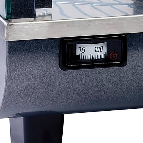 Winco HDM-26 26 1/2" Self Service Countertop Heated Display Case - (3) Shelves, 120v