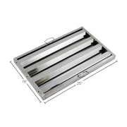 Winco HFS1625 Hood Baffle Filter - 16"W x 25"L, Stainless