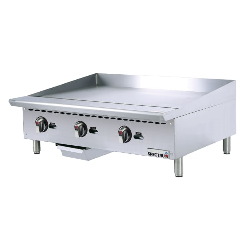 Winco NGGD-36M 36" Gas Griddle w/ Manual Controls - 3/4" Steel Plate, Convertible