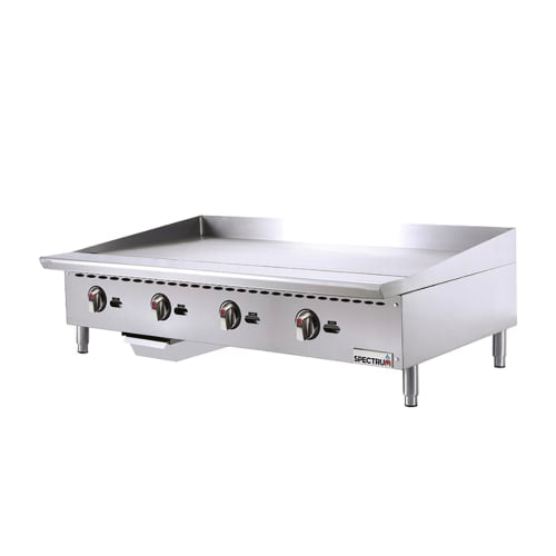 Winco NGGD-48M 48" Gas Griddle w/ Manual Controls - 3/4" Steel Plate, Natural Gas, Convertible