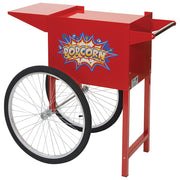 Winco POP-8RC Popcorn Cart w/ 22" Spoked Wheels for POP-8R, Red