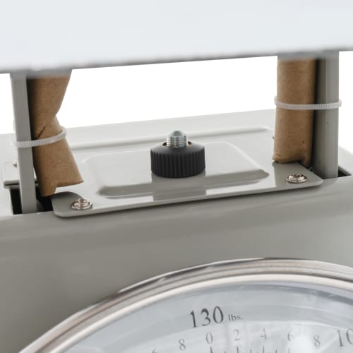 Winco SCAL-9130 130 lb Receiving Scale, 9" Dial, Large Steel Platform