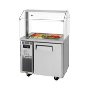 Turbo Air JBT-36-N 27 1/2" J Series Cold Food Bar - (6) Pan Capacity, Floor Model, Stainless Steel