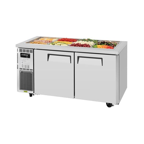 Turbo Air JBT-60-N 53 1/8" J Series Cold Food Bar - (12) Pan Capacity, Floor Model, Stainless Steel