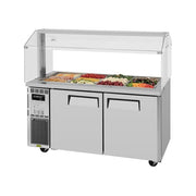 Turbo Air JBT-60-N 53 1/8" J Series Cold Food Bar - (12) Pan Capacity, Floor Model, Stainless Steel